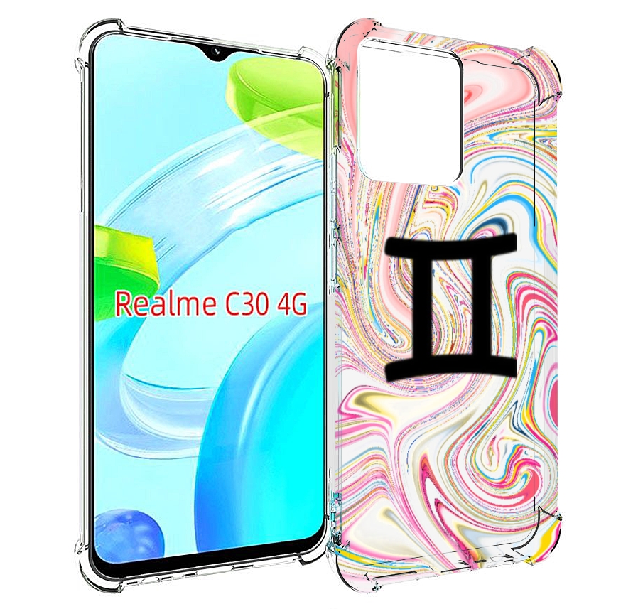 

Чехол MyPads знак зодиака близнецы 2 для Realme C30 4G / Narzo 50i Prime, Прозрачный, Tocco