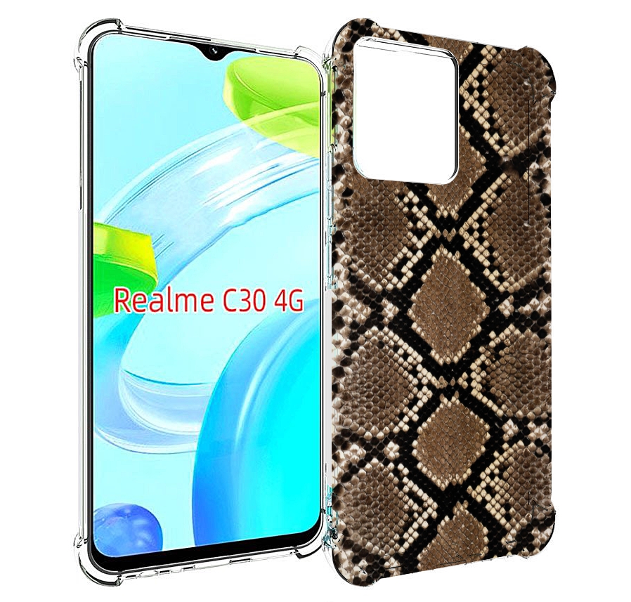 

Чехол MyPads змеиная кожа для Realme C30 4G / Narzo 50i Prime, Прозрачный, Tocco