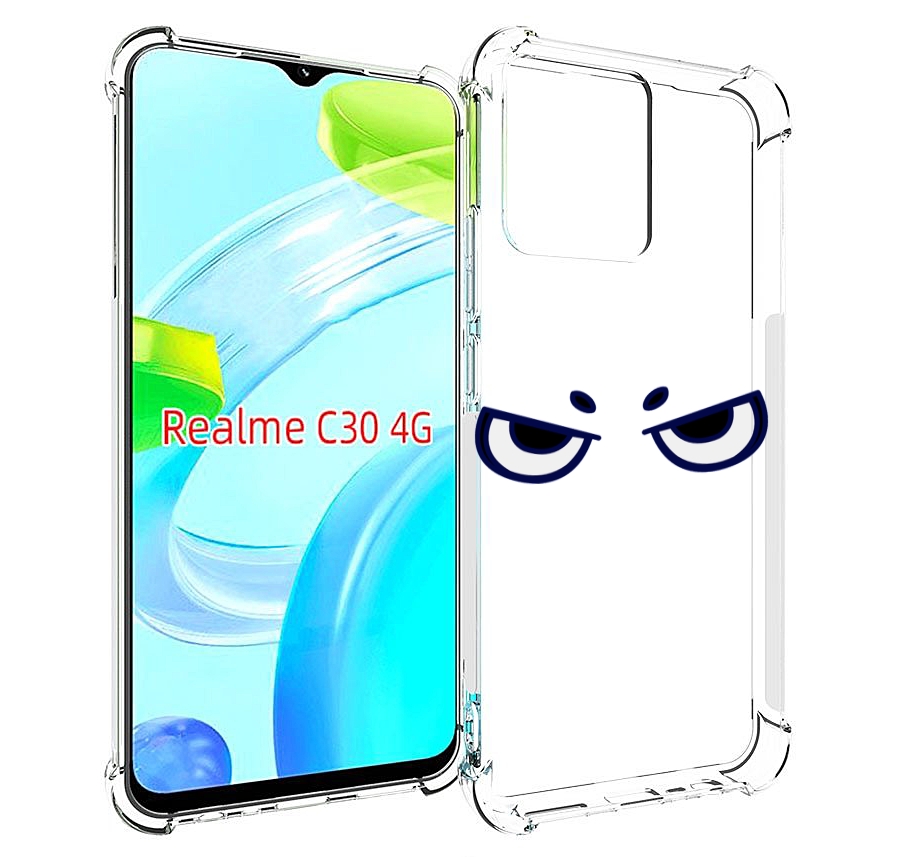 

Чехол MyPads злые-глазки для Realme C30 4G / Narzo 50i Prime, Прозрачный, Tocco
