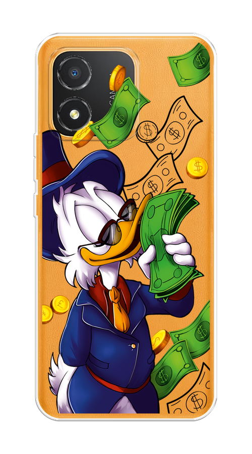 

Чехол на Honor X5 "Scrooge McDuck with Money", Синий;зеленый;белый, 6120950-6