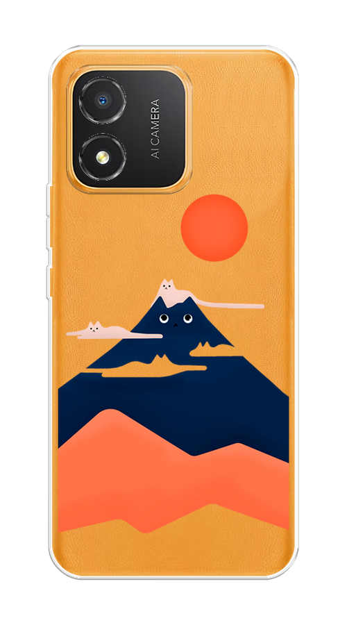 

Чехол на Honor X5 "Кот-гора", Черный;оранжевый, 6120950-4