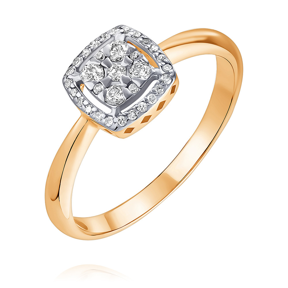 

Кольцо из красного золота с бриллиантом р.  ADAMAS 14040428/01-А50Д-41, 14040428/01-А50Д-41