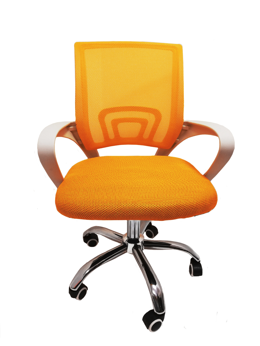 фото Компьютерное офисное кресло с подлокотниками urm комфорт, оранжевое