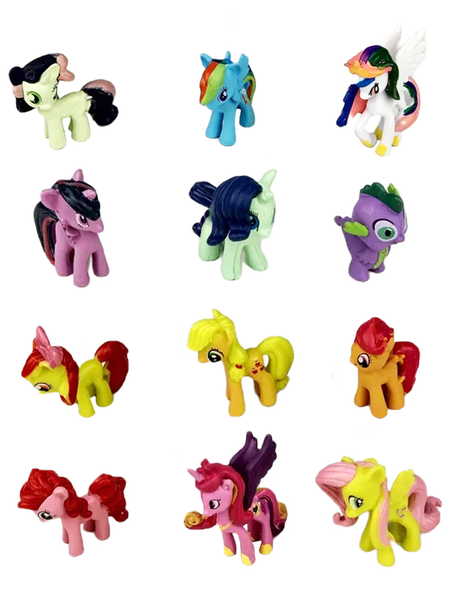 Май Литл Пони My Little Pony 12 в 1 (неподвижные, 4 см), Фигурки StarFriend Май Литл Пони My Little Pony 12 в 1 неподвижные, 4 см  - купить
