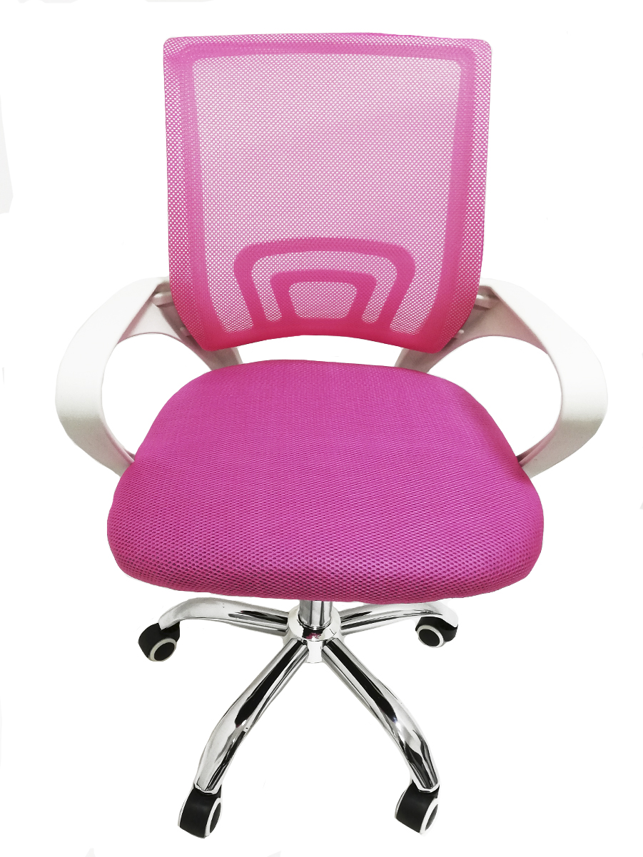 фото Компьютерное офисное кресло с подлокотниками urm комфорт, розовое