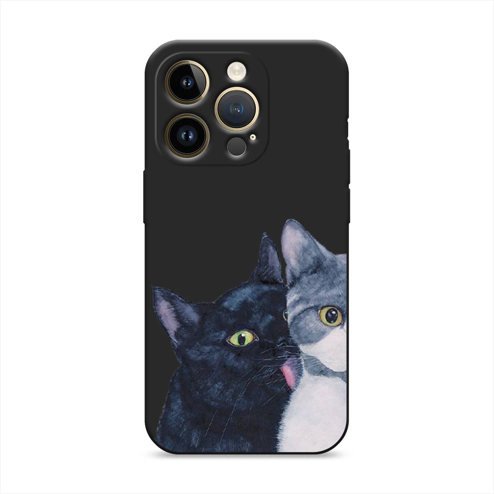 

Чехол Awog на Apple iPhone 14 Pro / Айфон 14 Про "Кошачья любовь", Красный, 15252-1