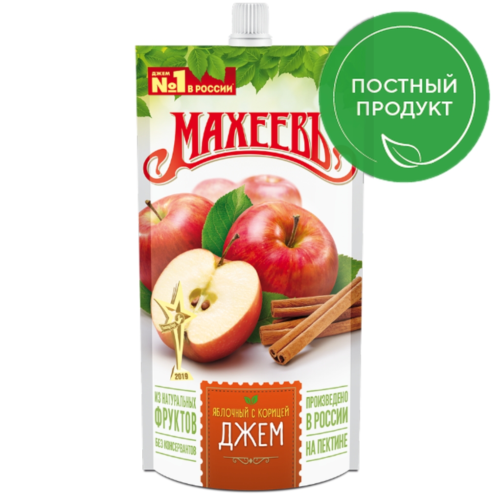 

Джем Махеевъ яблочный с корицей 300 г