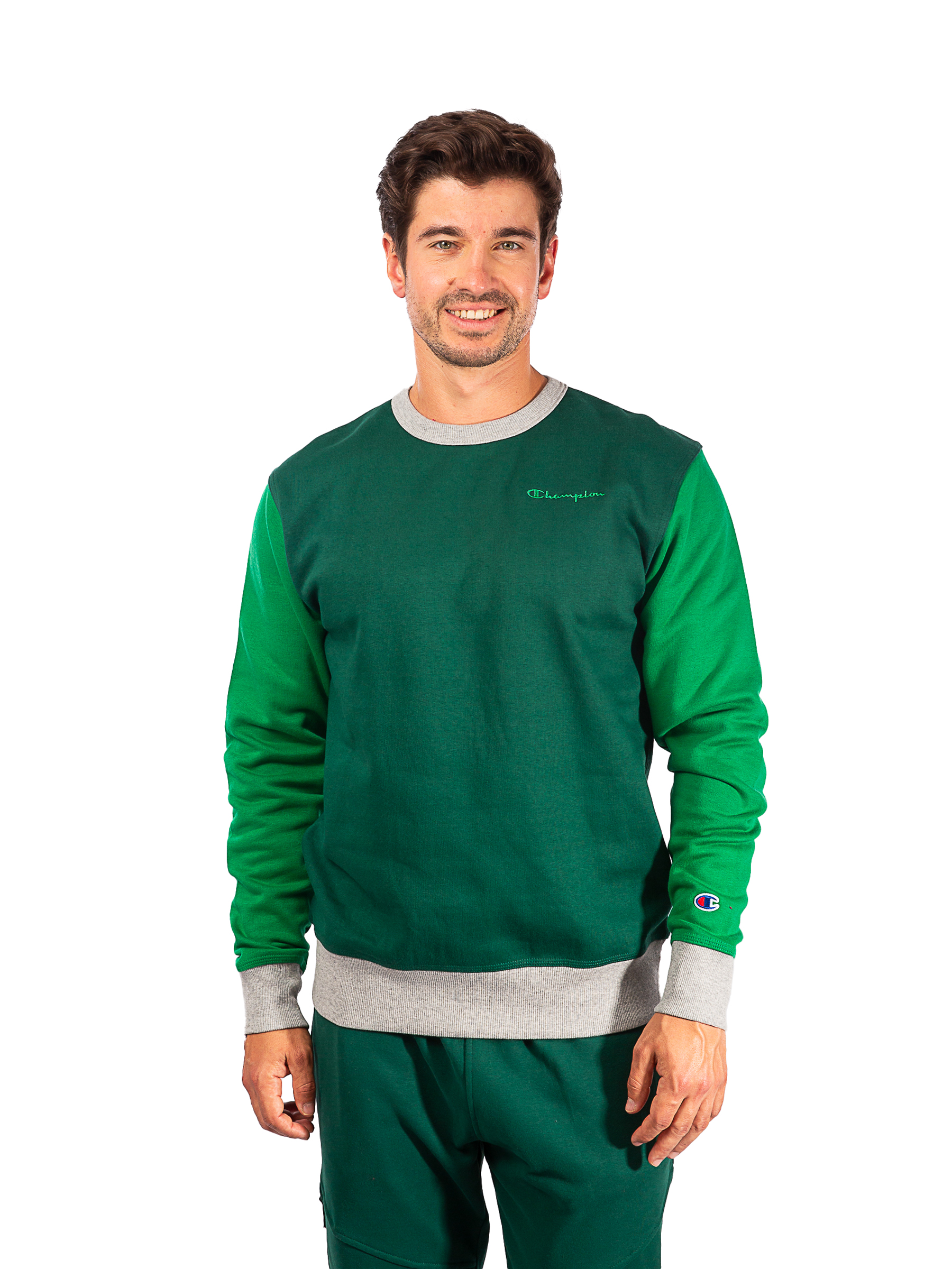 

Свитшот мужской Champion S74715586M8A зеленый 2XL, S74715586M8A