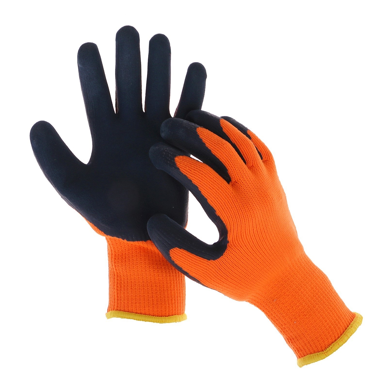 Перчатки нейлоновые Greengo 3036171, -20°С, с двойным латексным обливом, размер 10 12шт нейлоновые перчатки greengo с пвх размер 10 оранжевые 2702517
