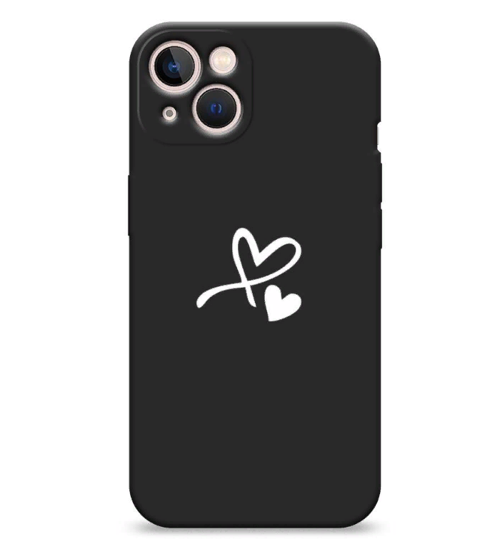 

Чехол Awog на Apple iPhone 14 / Айфон 14 "Сердечко минимализм", Черный, 15152-1