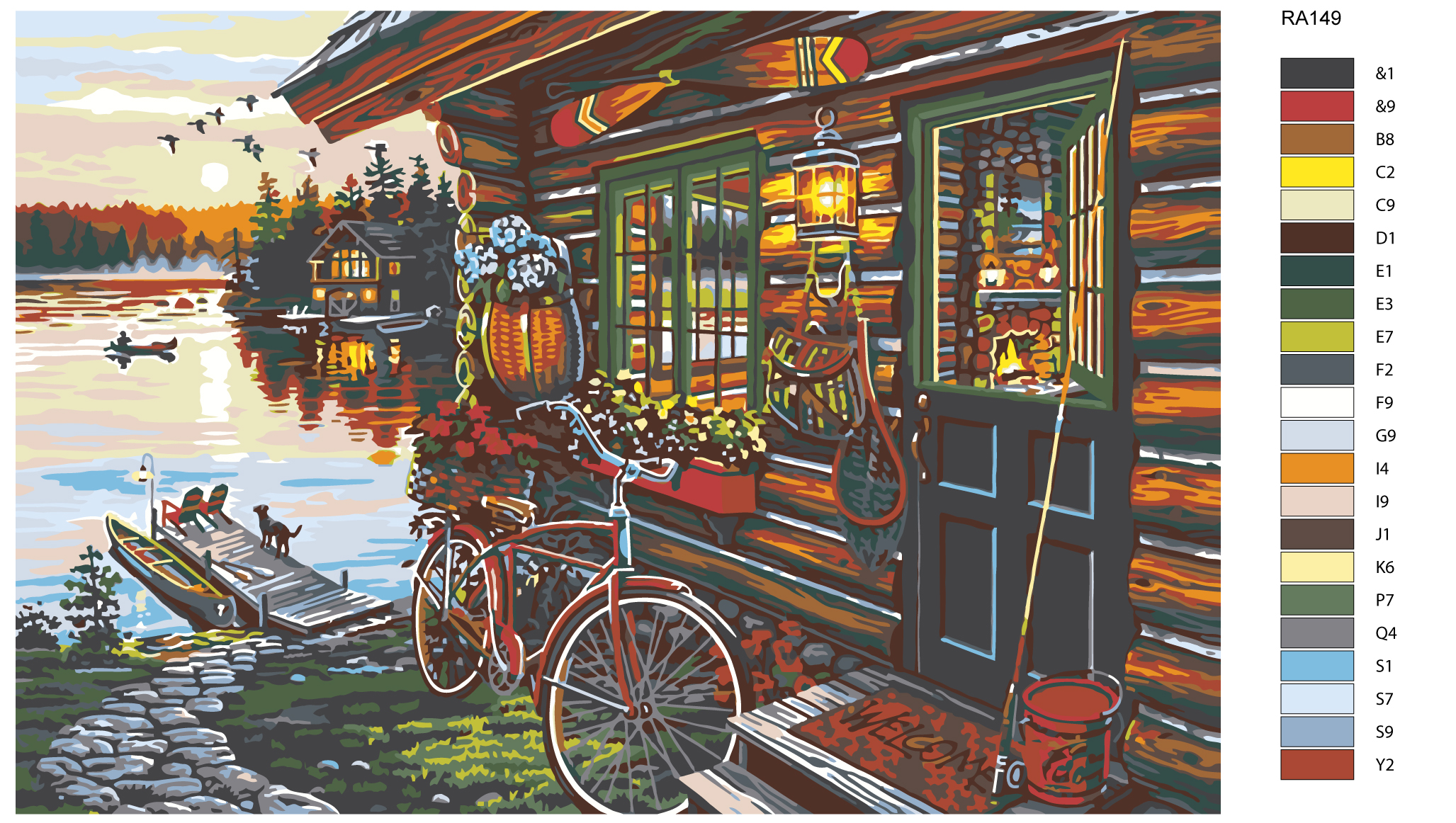 

Картина по номерам, Живопись по номерам, 80 x 120, RA149, RA149