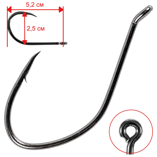 

Крючки Flagman Catfish Hook 4/0 (5шт.), Flagman Catfish Hook 4/0 (5шт.)