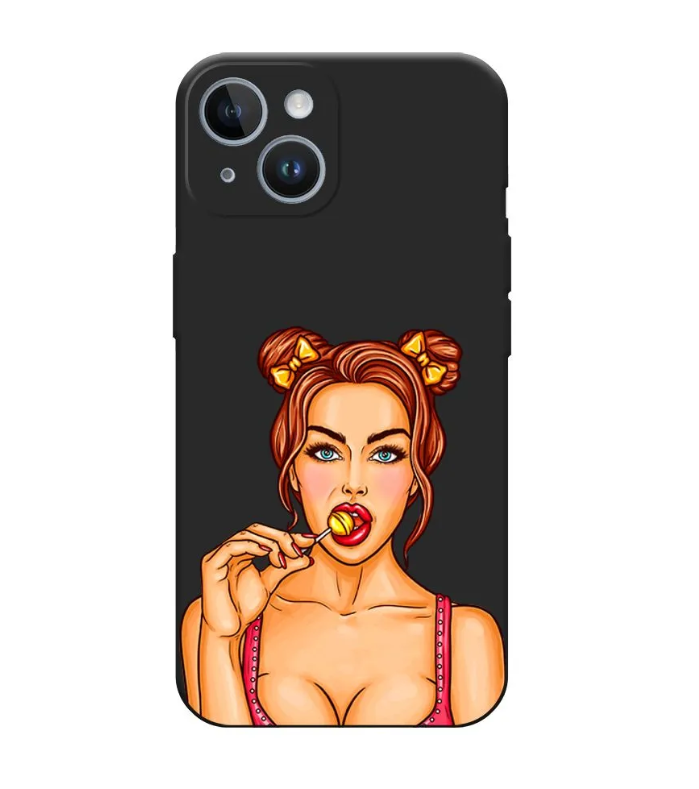 

Чехол Awog на Apple iPhone 14 / Айфон 14 "Вкусный леденец", Черный, 15152-1
