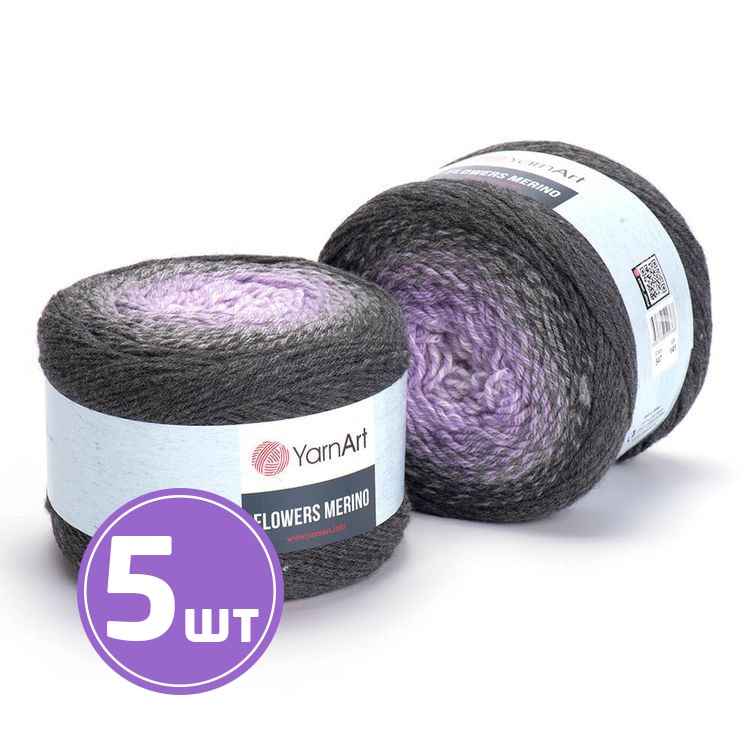

Пряжа YarnArt Flowers Merino 547 мультиколор 5 шт по 225 г, Разноцветный