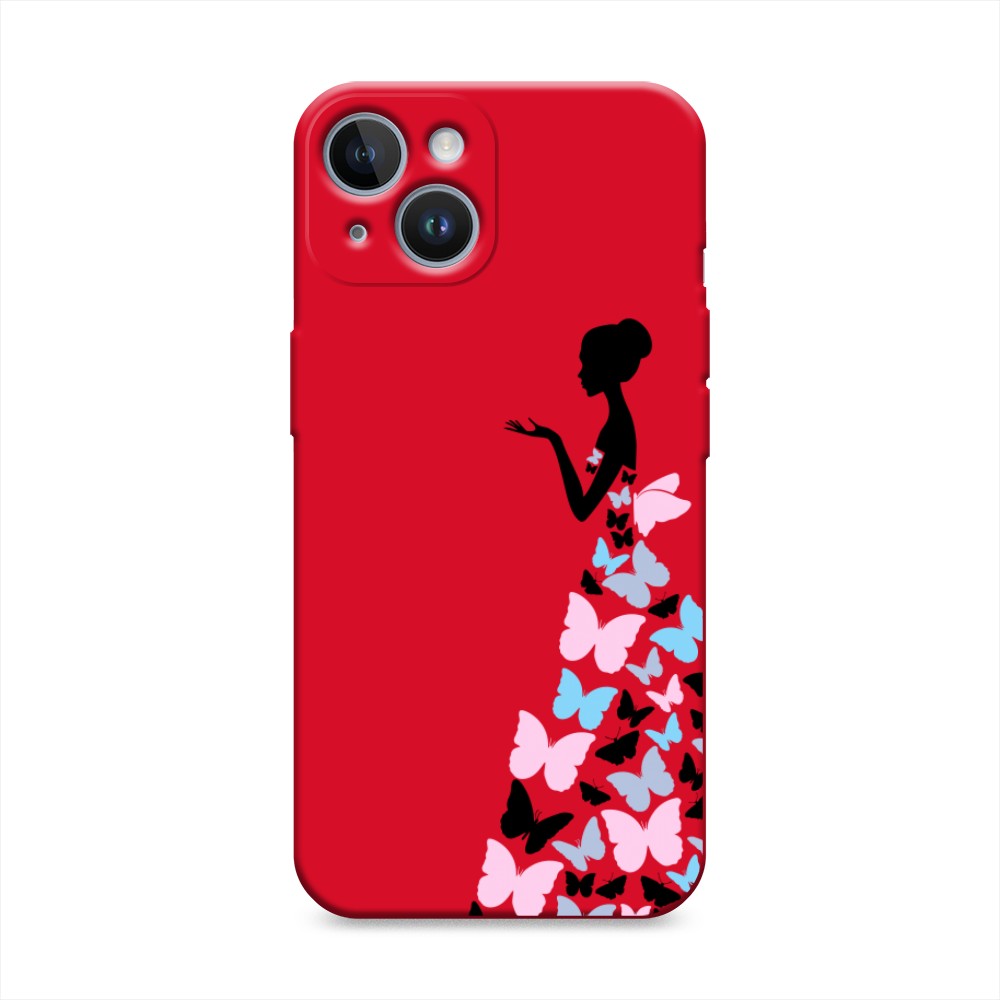 Чехол Awog на Apple iPhone 14 / Айфон 14 Платье из бабочек