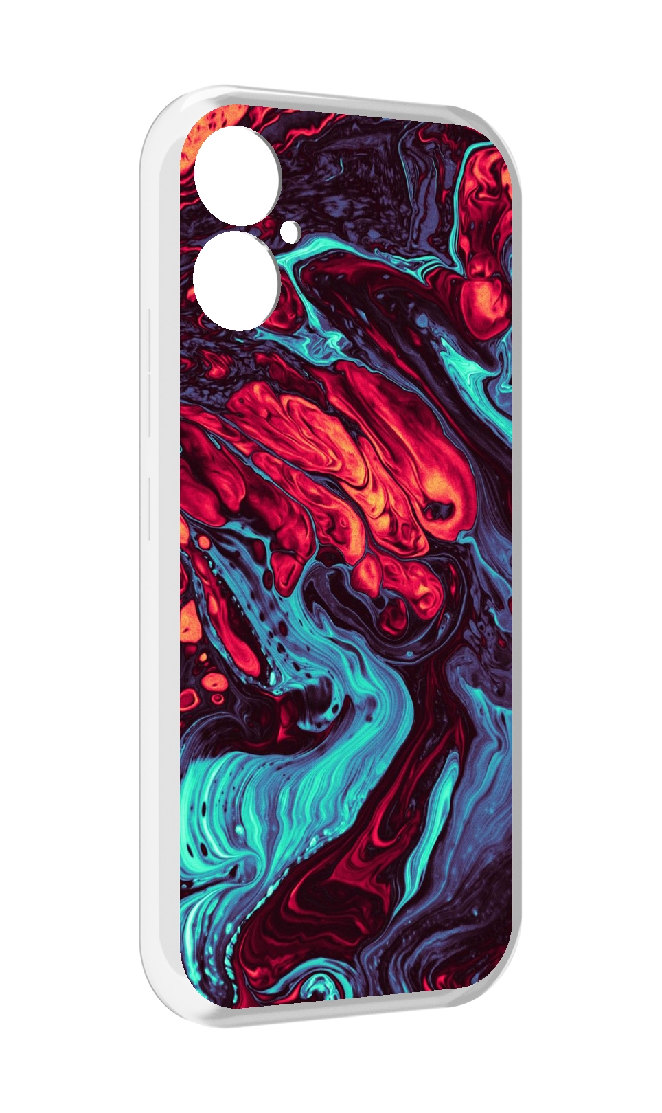 

Чехол MyPads разбавленная краска для Tecno Spark 9 Pro \ Spark 9T, Прозрачный, Tocco