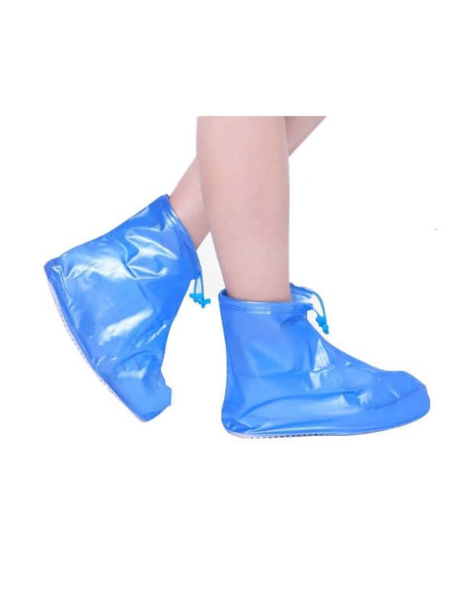 фото Защитные чехлы для обуви на замке синие l zdk