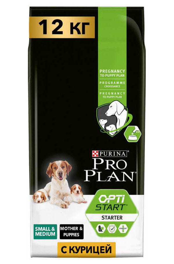 

PRO PLAN PRO PLAN OPTISTART STARTER SMALL & MEDIUM для щенков маленьких и средних пород с