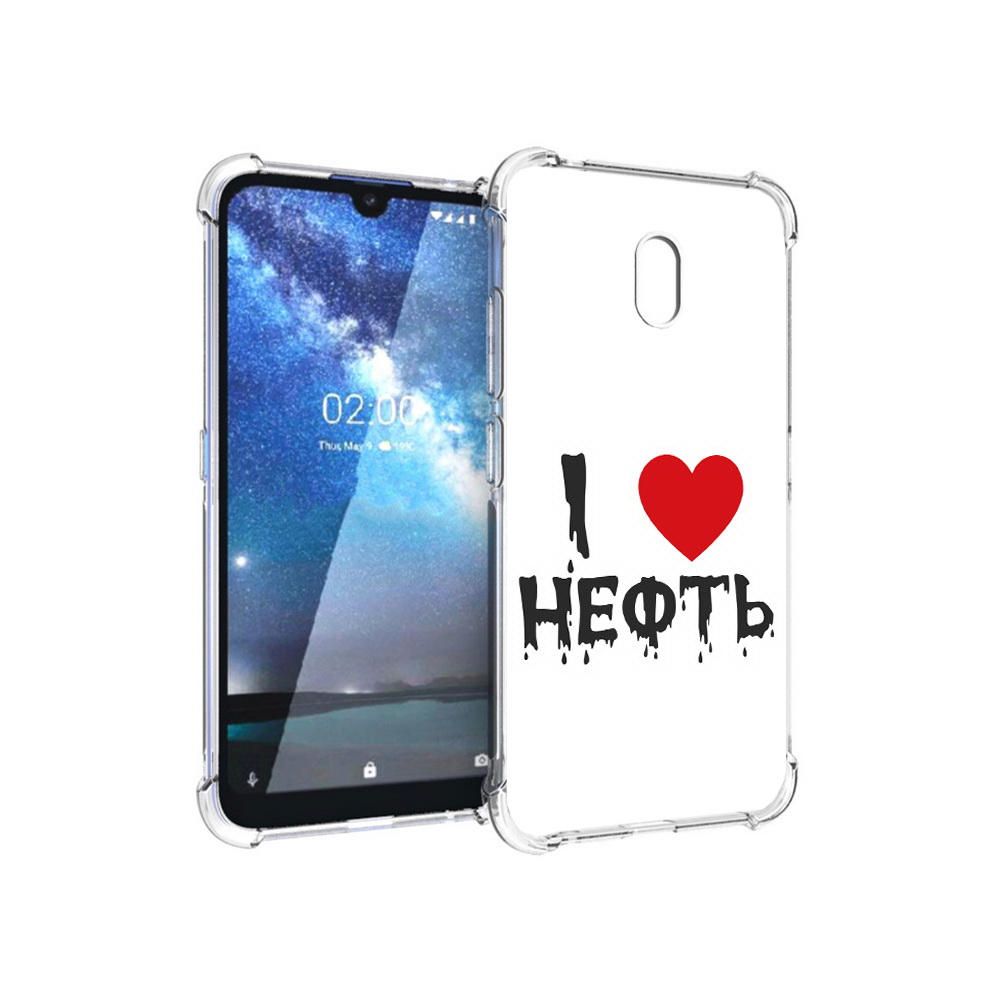 

Чехол MyPads Tocco для Nokia 2.2 нефть (PT134721.103.522), Прозрачный, Tocco