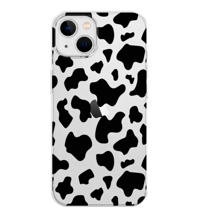 

Чехол Awog на Apple iPhone 14 / Айфон 14 "Пятна коровы черные", Черный, 15152-1