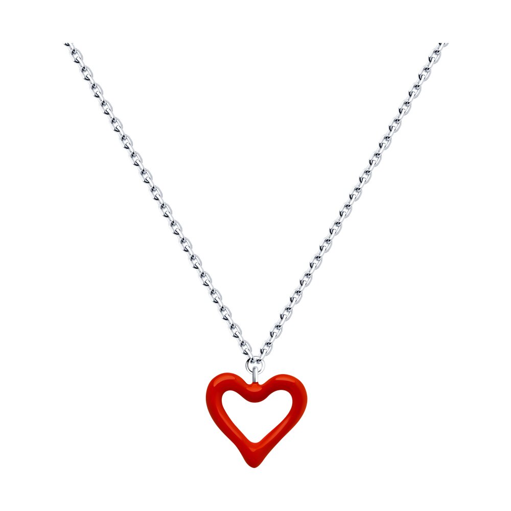 

Колье из серебра 40-45 см SOKOLOV 94070579, эмаль, 94070579