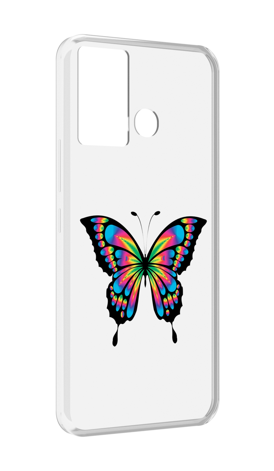 

Чехол MyPads мини-бабочка для Infinix Hot 12 Play, Прозрачный, Tocco