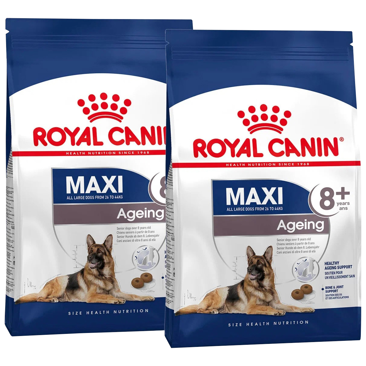 Сухой корм для пожилых собак крупных пород Royal Canin Maxi Ageing 8+, 2 шт по 15 кг