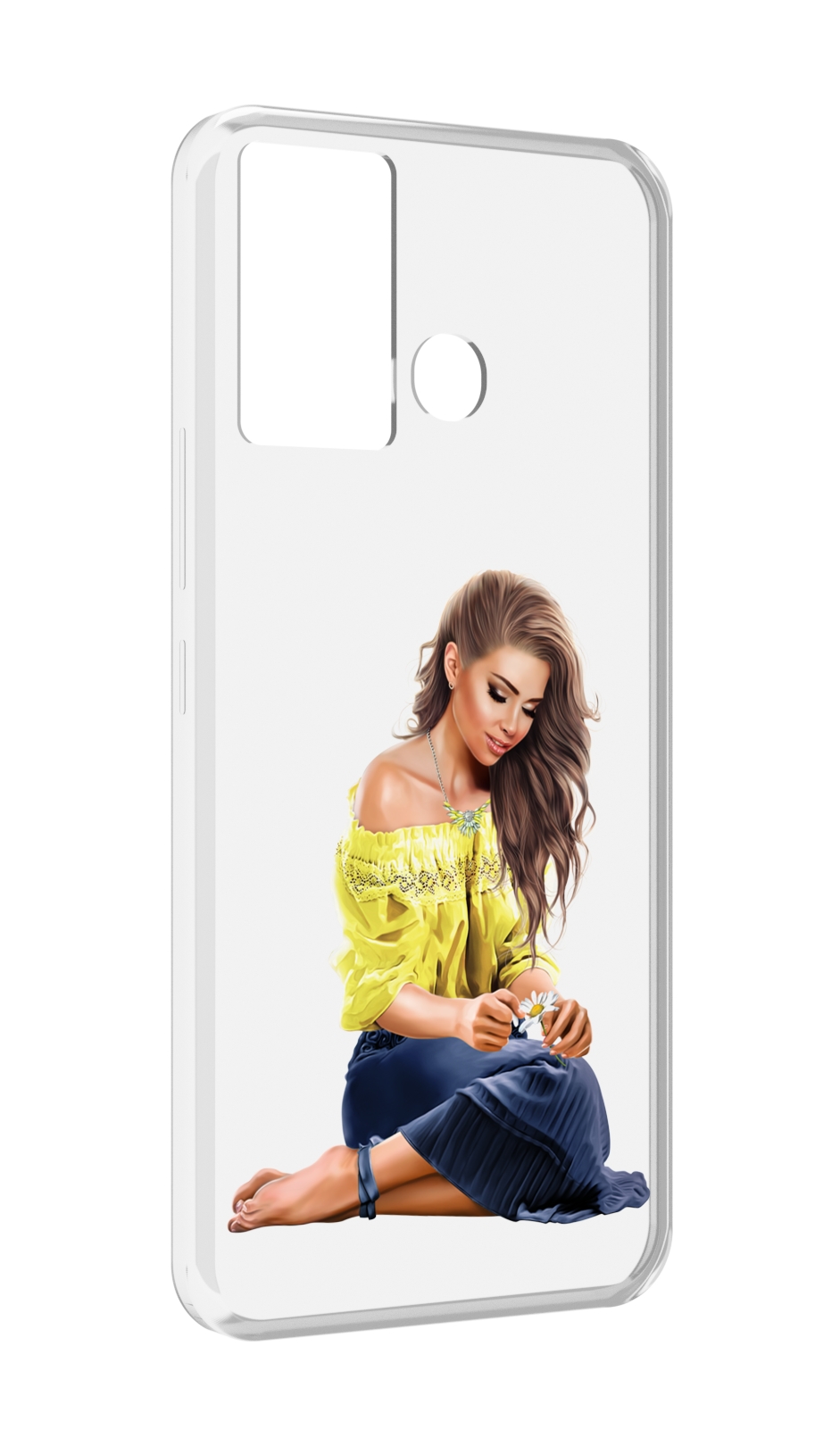 

Чехол MyPads миленькая-девочка женский для Infinix Hot 12 Play, Прозрачный, Tocco