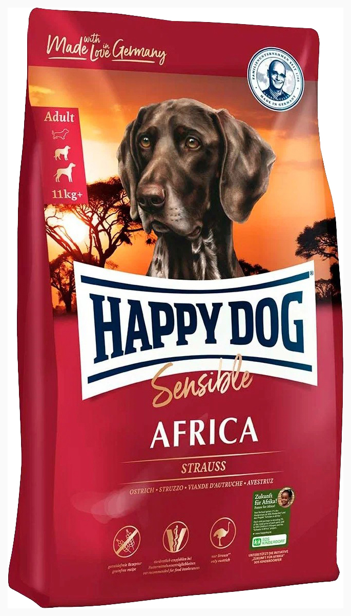 

HAPPY DOG HAPPY DOG SUPREME AFRICA SENSIBLE NUTRITION для взрослых собак всех пород при ал