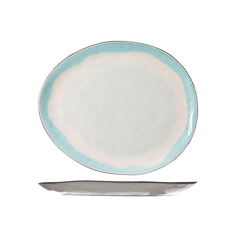 фото Тарелка roomers tableware malibu cream/white/turqouis, 3762127