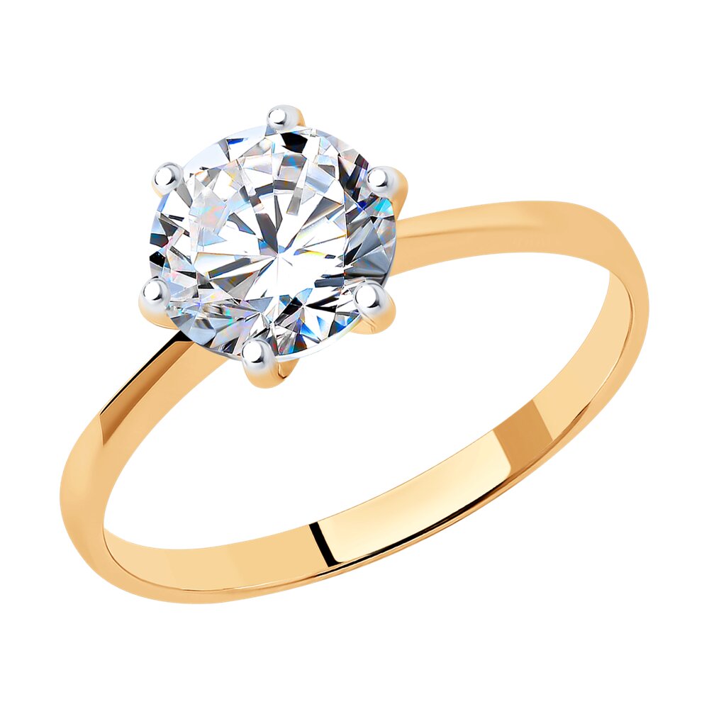 

Кольцо из серебра с фианитом р. 15,5 SOKOLOV 93011092, 93011092