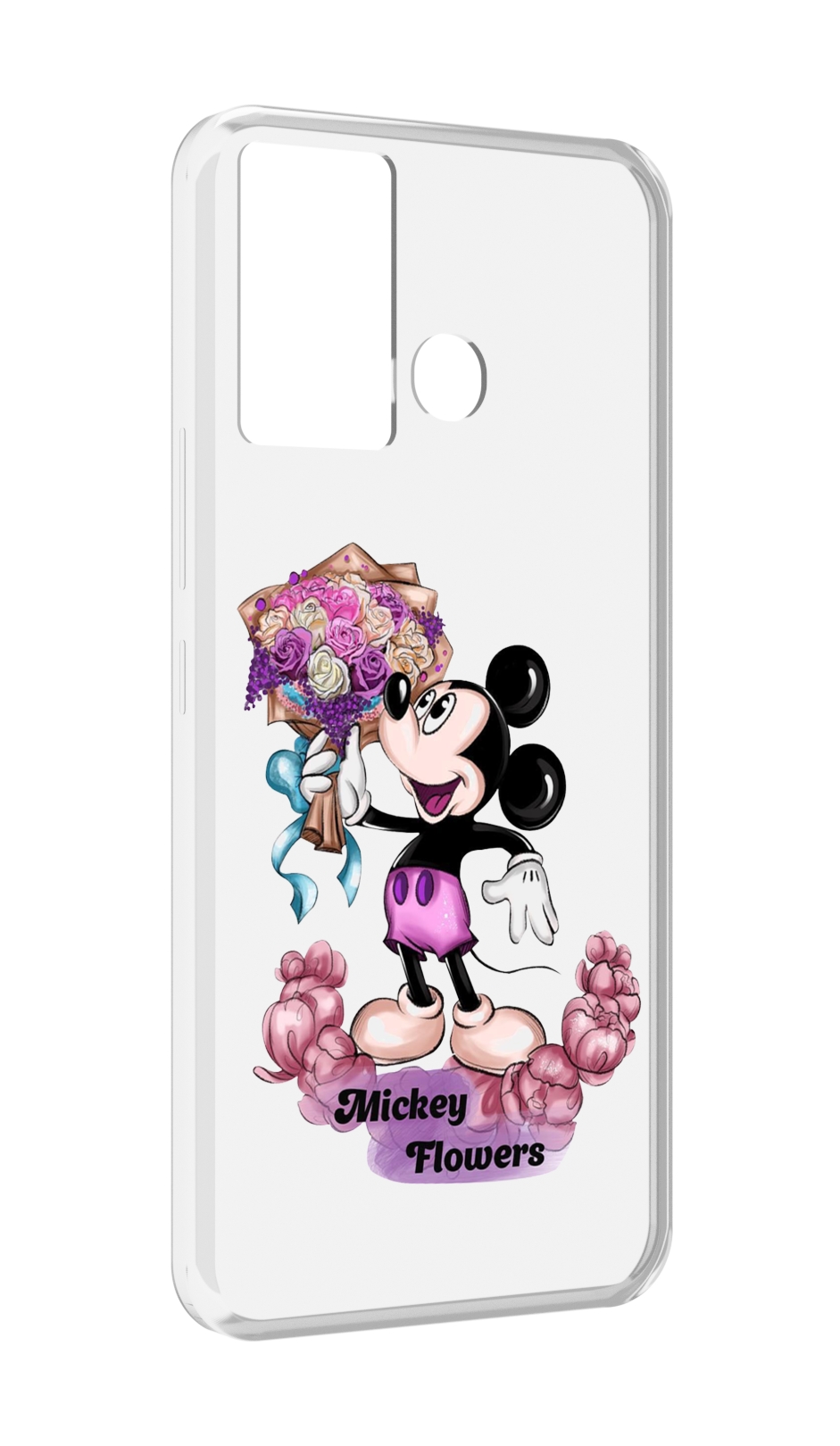 

Чехол MyPads микки-с-цветами женский для Infinix Hot 12 Play, Прозрачный, Tocco