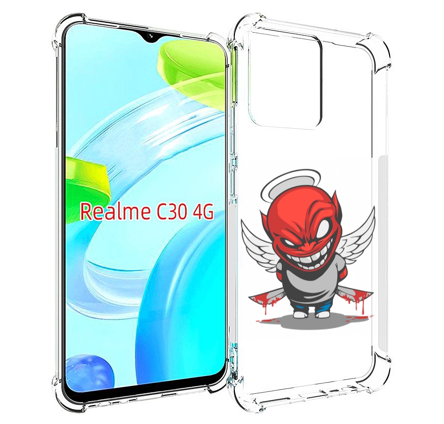 

Чехол MyPads злой-ангел для Realme C30 4G / Narzo 50i Prime, Прозрачный, Tocco