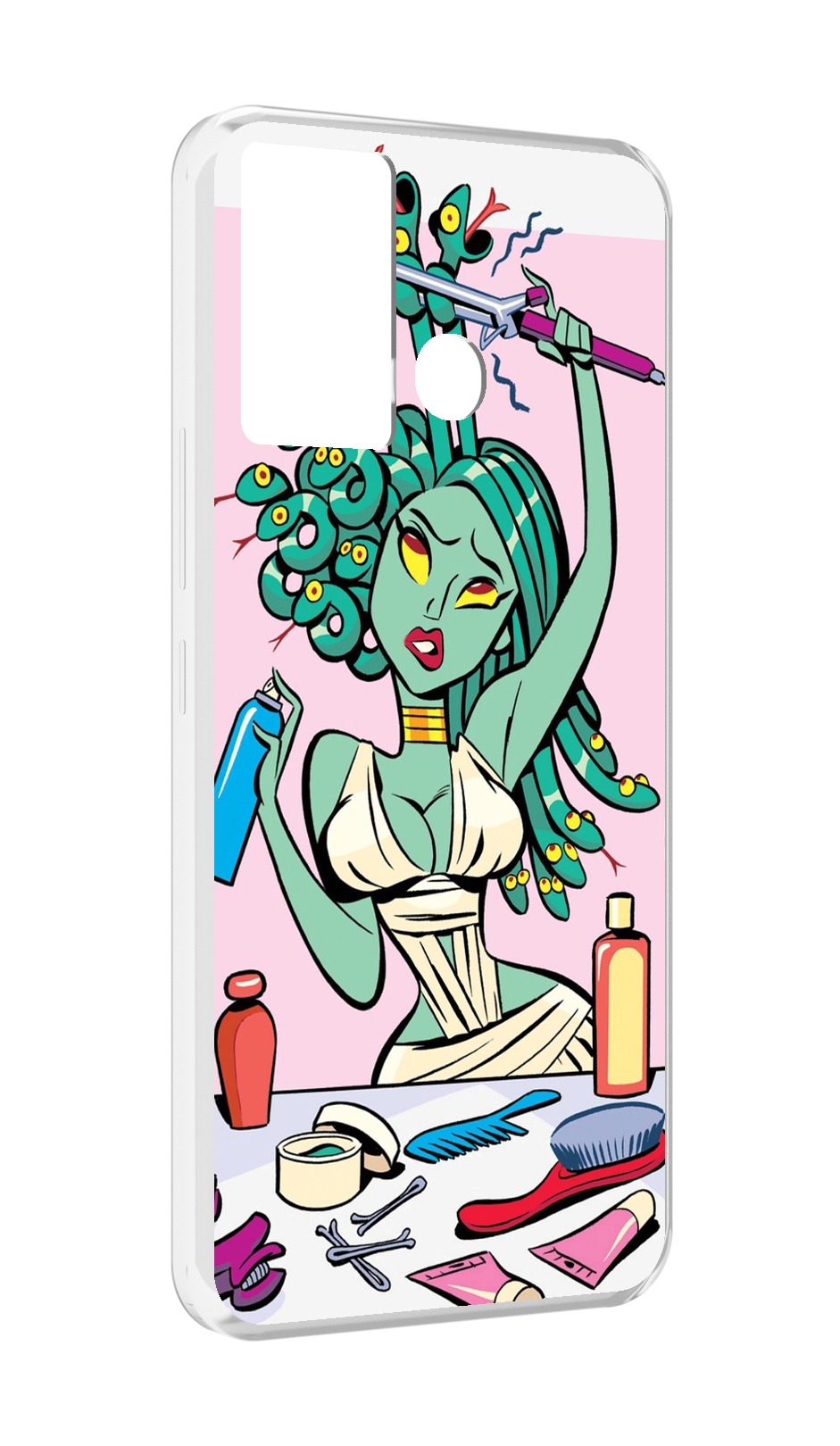 

Чехол MyPads медуза расчесывается женский для Infinix Hot 12 Play, Прозрачный, Tocco