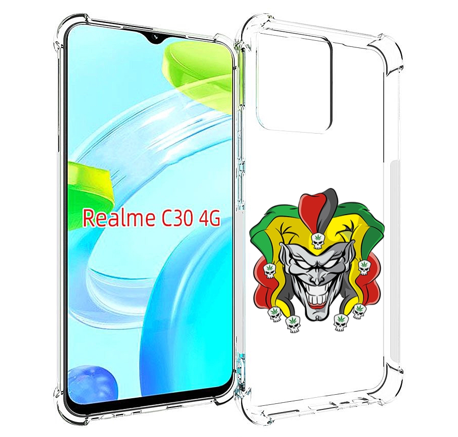 

Чехол MyPads злодей-клоун для Realme C30 4G / Narzo 50i Prime, Прозрачный, Tocco