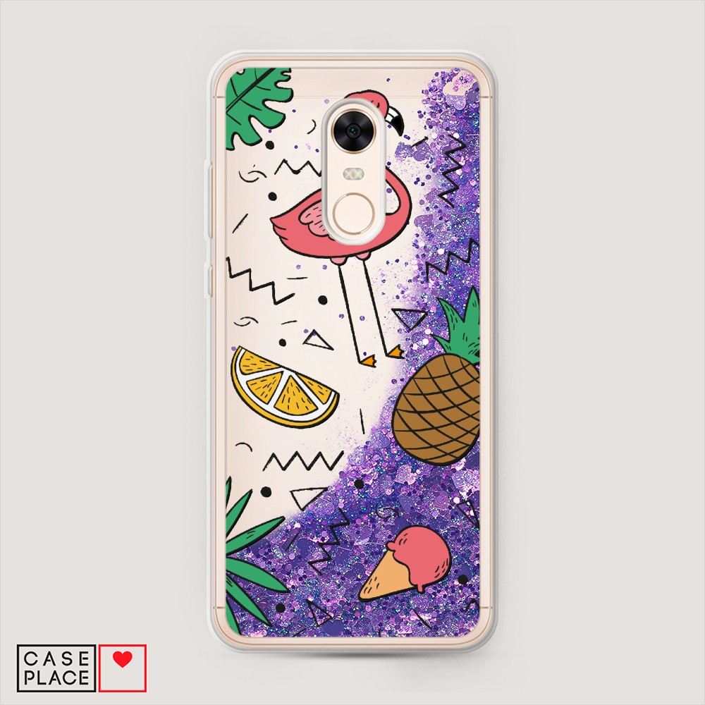 

Чехол Awog на Xiaomi Redmi 5 Plus "Гавайский фон", Разноцветный, 33192-1
