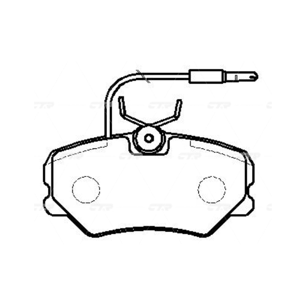 

Тормозные колодки Ctr gk0859