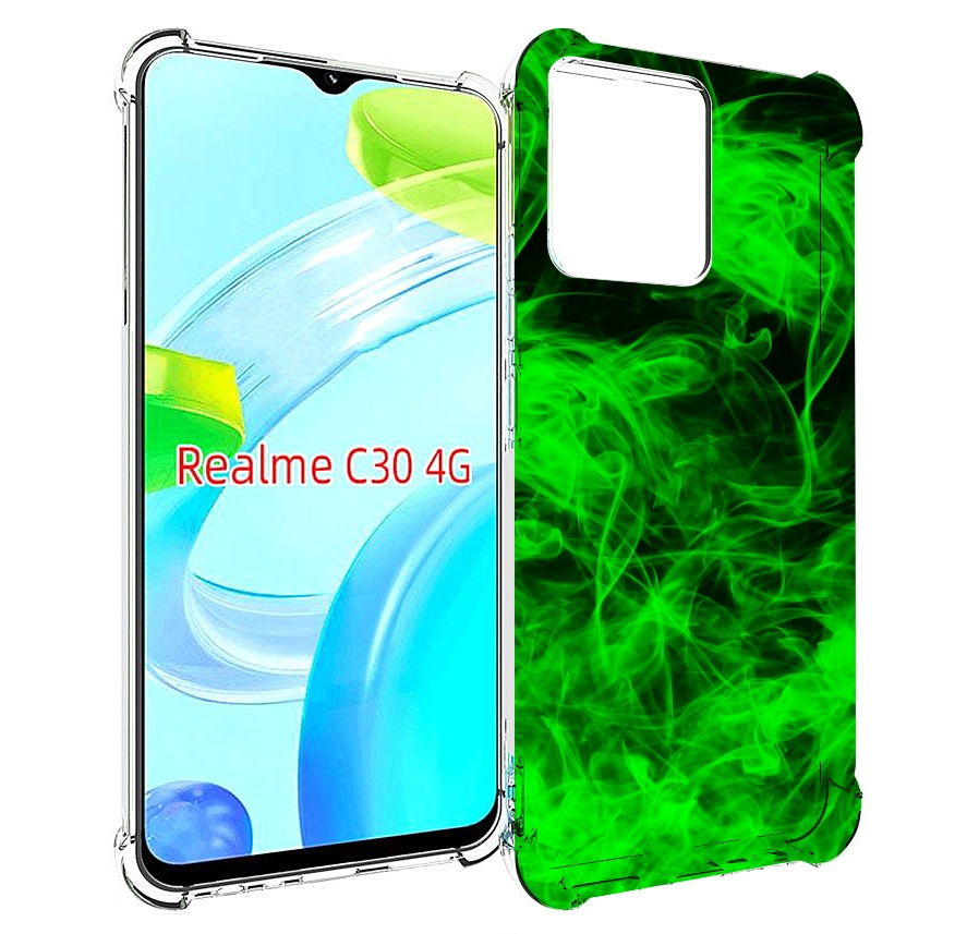 

Чехол MyPads зеленый-дымок для Realme C30 4G / Narzo 50i Prime, Прозрачный, Tocco