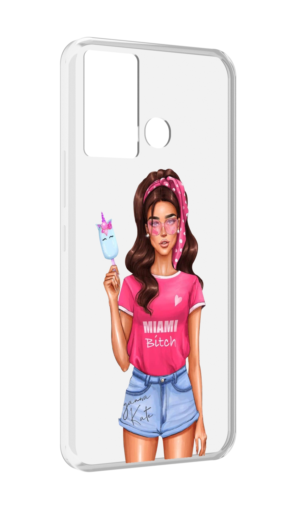 

Чехол MyPads майами-битч женский для Infinix Hot 12 Play, Прозрачный, Tocco