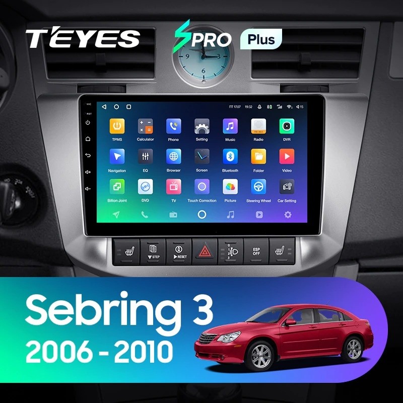 Автомобильная магнитола Teyes SPRO Plus 6128 Chrysler Sebring 3 JS 2006-2010 3820000₽