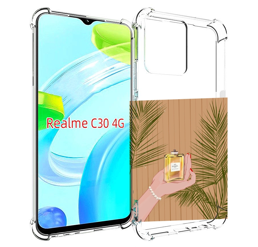 

Чехол MyPads запах-шанель-номер-5 для Realme C30 4G / Narzo 50i Prime, Прозрачный, Tocco