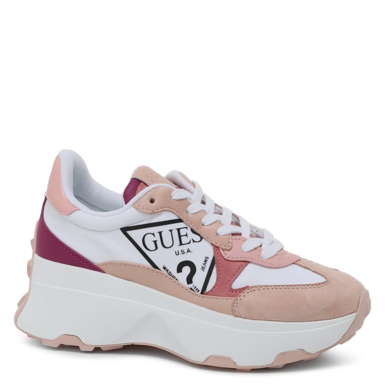 фото Кроссовки женские guess fl5cbbele12 розовые 41 eu