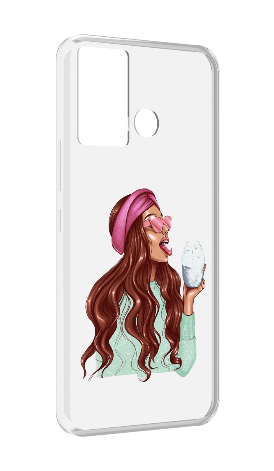 

Чехол MyPads любительница-снега женский для Infinix Hot 12 Play, Прозрачный, Tocco