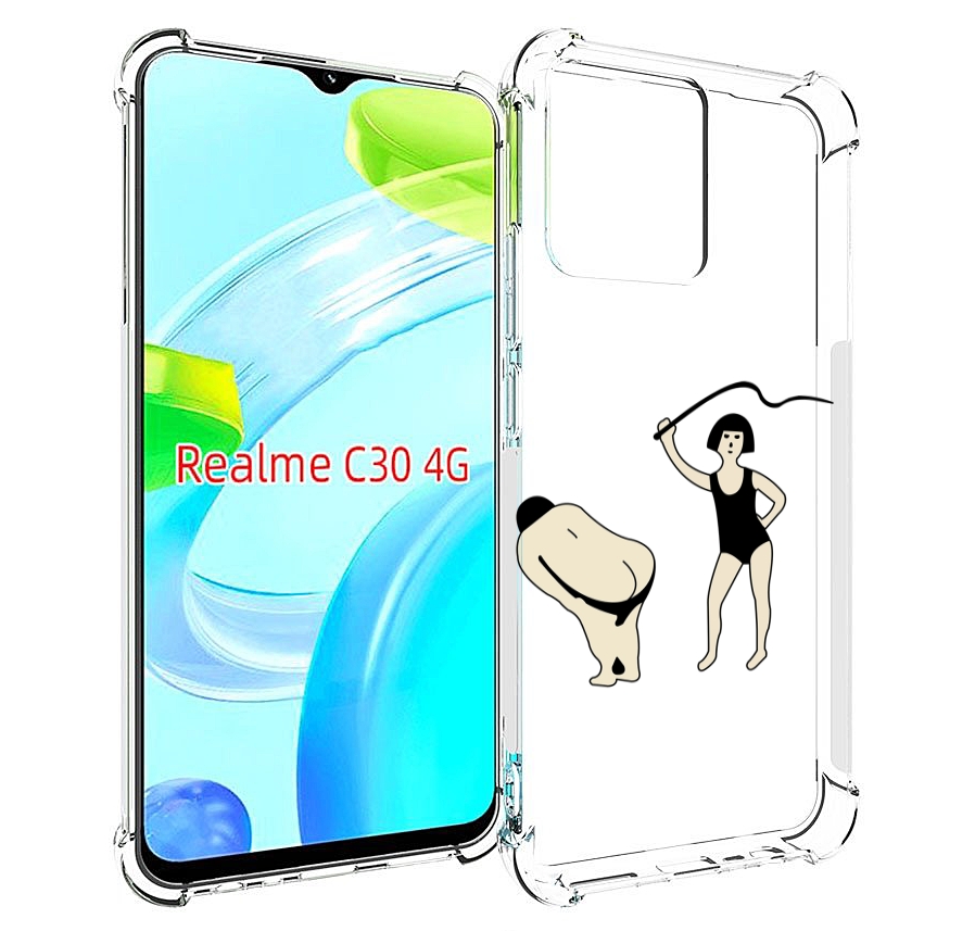 

Чехол MyPads женщина-наказывает для Realme C30 4G / Narzo 50i Prime, Прозрачный, Tocco