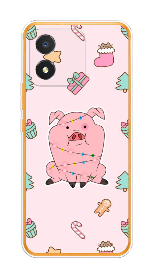 

Чехол на Honor X5 "Розовая свинка", Розовый;зеленый, 6120950-5