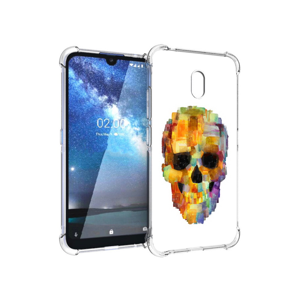 

Чехол MyPads Tocco для Nokia 2.2 нарисованный череп (PT134721.103.516), Прозрачный, Tocco