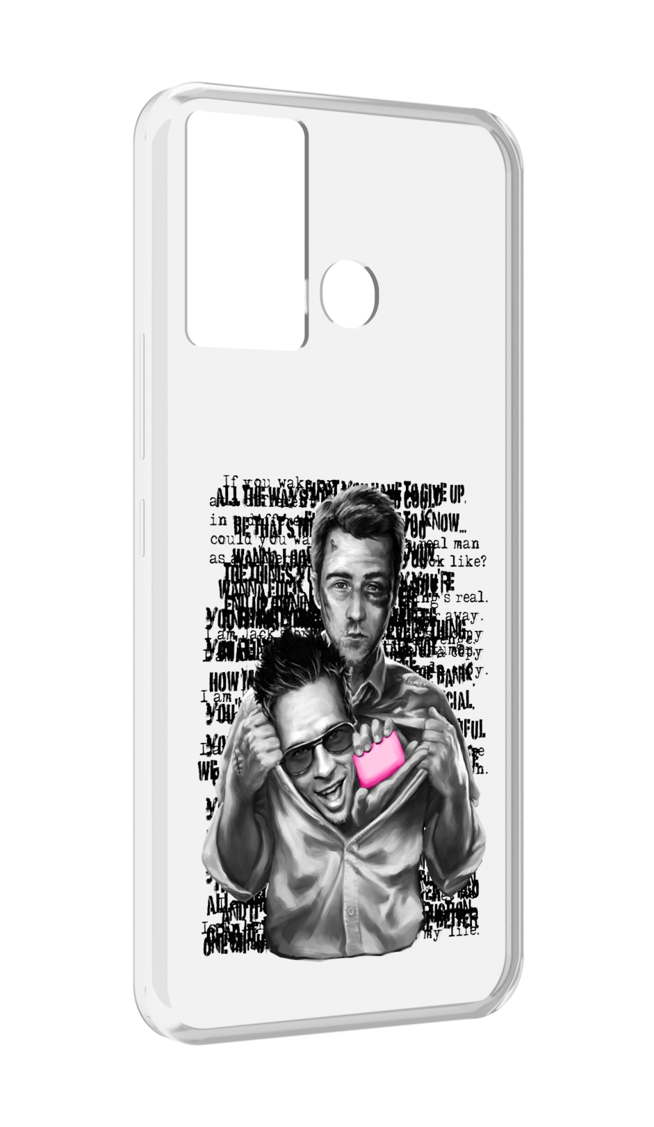 

Чехол MyPads бойцовский клуб для Infinix Hot 12 Play, Прозрачный, Tocco
