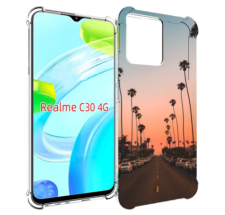 

Чехол MyPads дорога-с-закатом для Realme C30 4G / Narzo 50i Prime, Прозрачный, Tocco