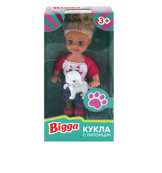 Кукла Bigga с питомцем