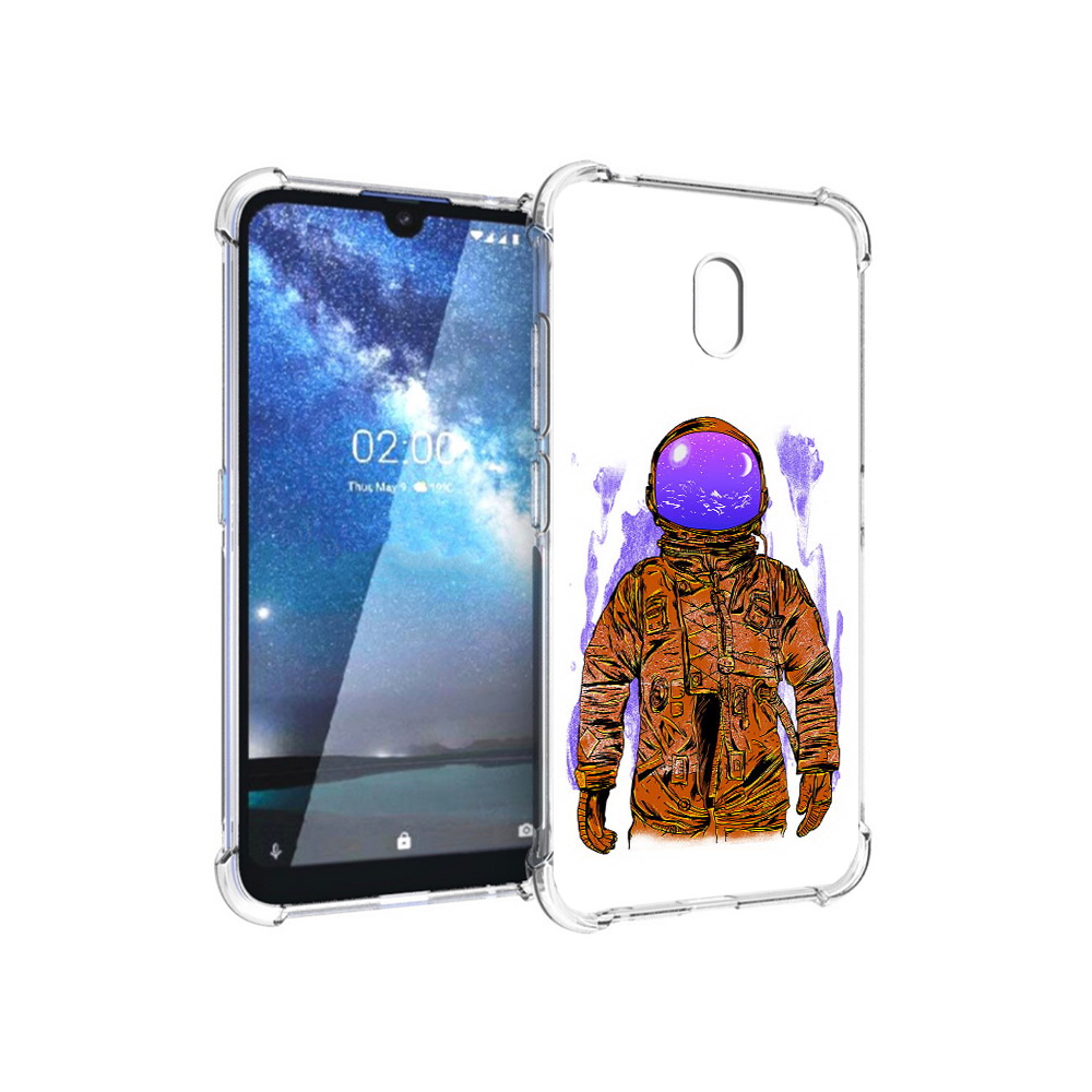 

Чехол MyPads Tocco для Nokia 2.2 нарисованный мужчина в скафандре (PT134721.103.510), Прозрачный, Tocco